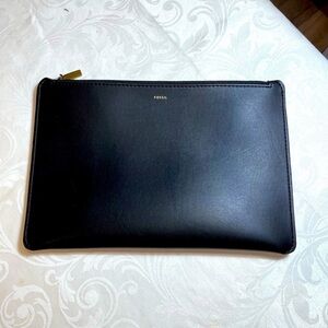 Fossil Black Cosmetic Bag
